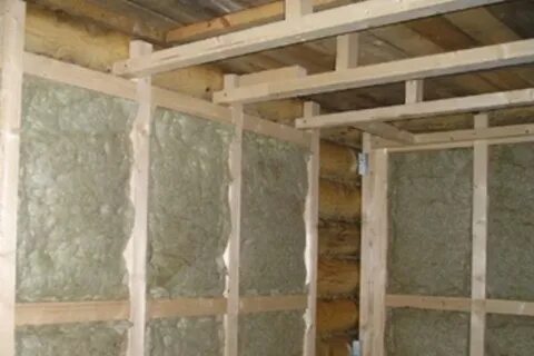 Утепление бани из блоков изнутри
