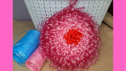 Связать мочалку двухстороннюю крючком
