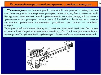 Пользование измерительным инструментом