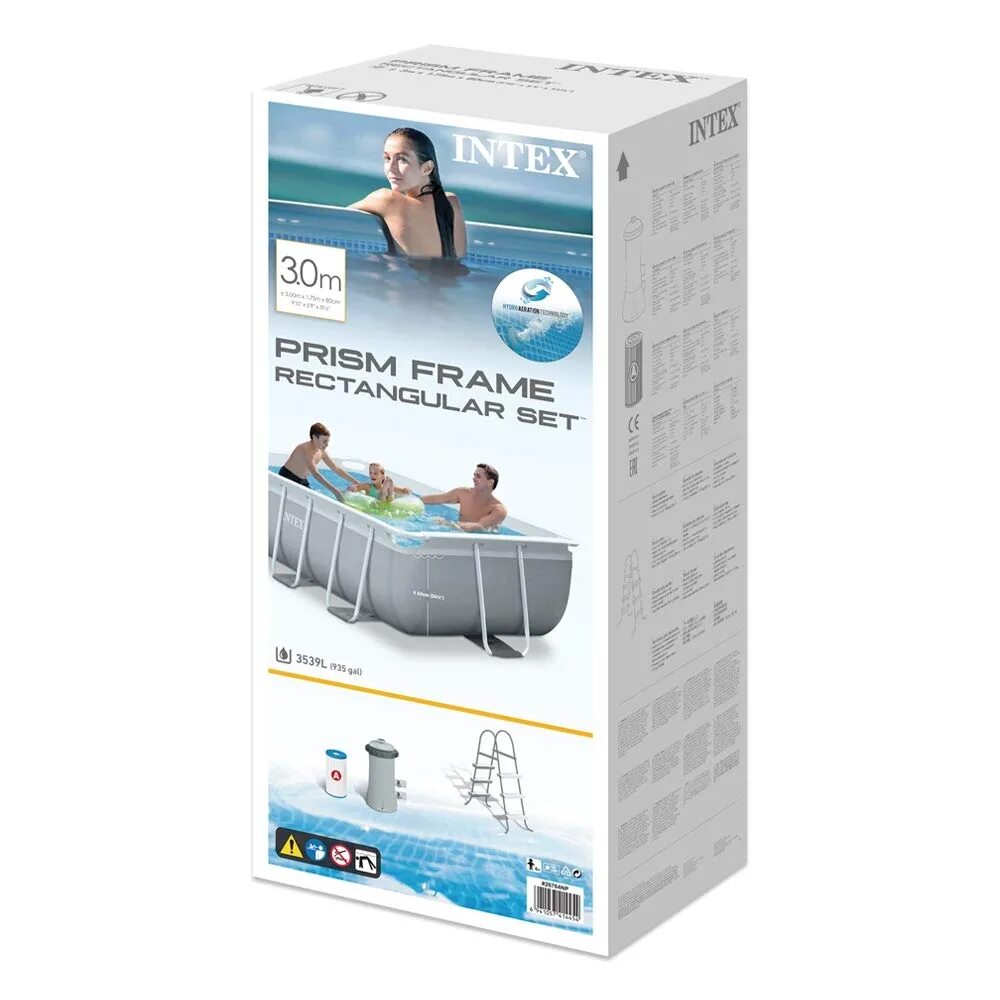Бассейн intex 26788. Каркасный бассейн prism frame 488х244х107см. бассейн intex prism frame 26788. бассейн каркасный с фильтром 400*200*100 см intex 26776. бассейн intex 488x244.