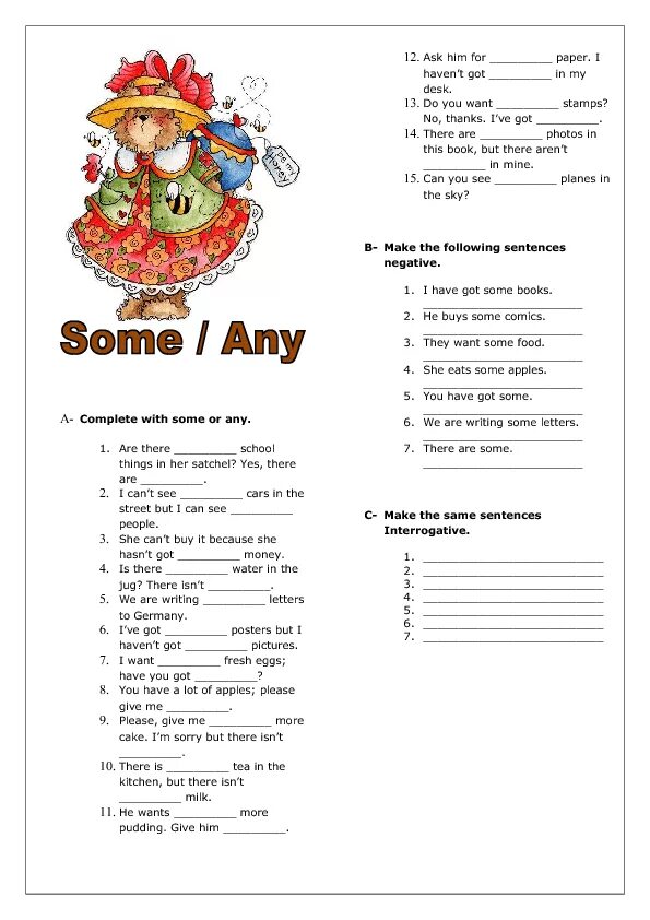 Задания на some any 3 класс. Some any упражнения 3 класс Worksheet. Some any Worksheets 3 класс. Some any упражнения Worksheets. There is are some any exercises