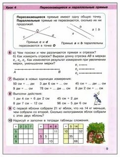 Пересекающиеся и параллельные прямые 2 класс петерсон