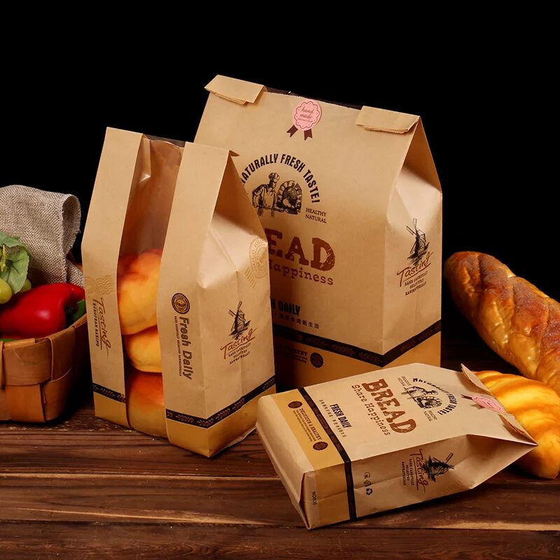 Упаковка продуктов. Пищевая упаковка. Хлеб в упаковке. Бумажная упаковка для пищевых продуктов.