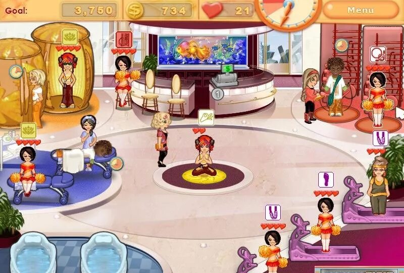 Игра управление девушками. Игра спа салон. старые игры для девочек. спа салон игра для девочек.