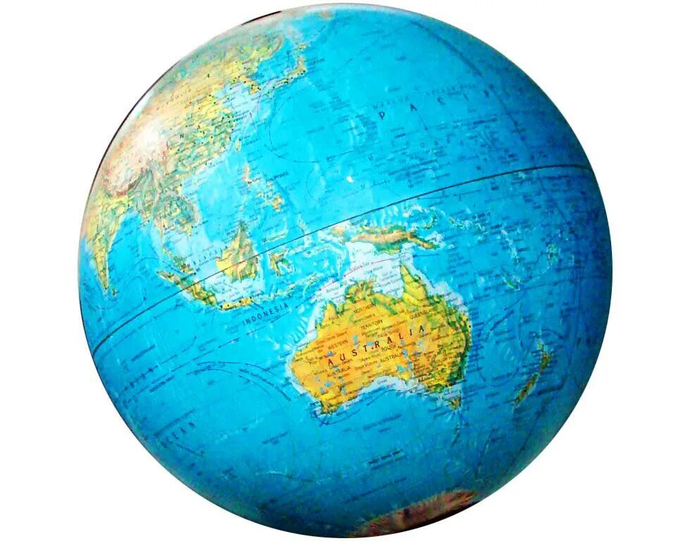 Австралия на глобусе. Глобус земли. Глобус со всех сторон.