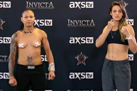 Dominican born MMA fighter Helen Peralta showed up topless to the Invicta 4...