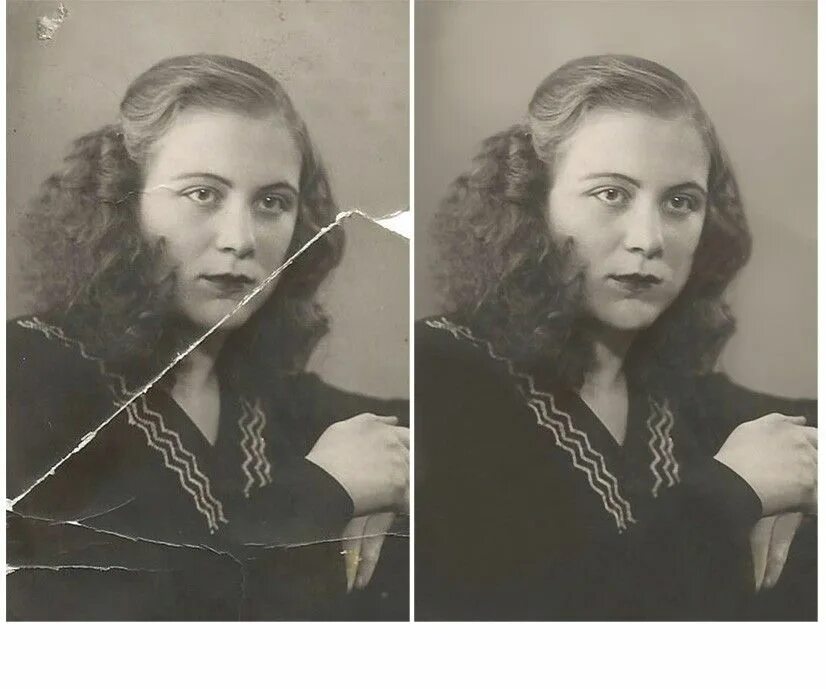 Damaged pictures. Реставрация фотографий. Damaged pictures. Реставрация фотографий. Old photo restoration.