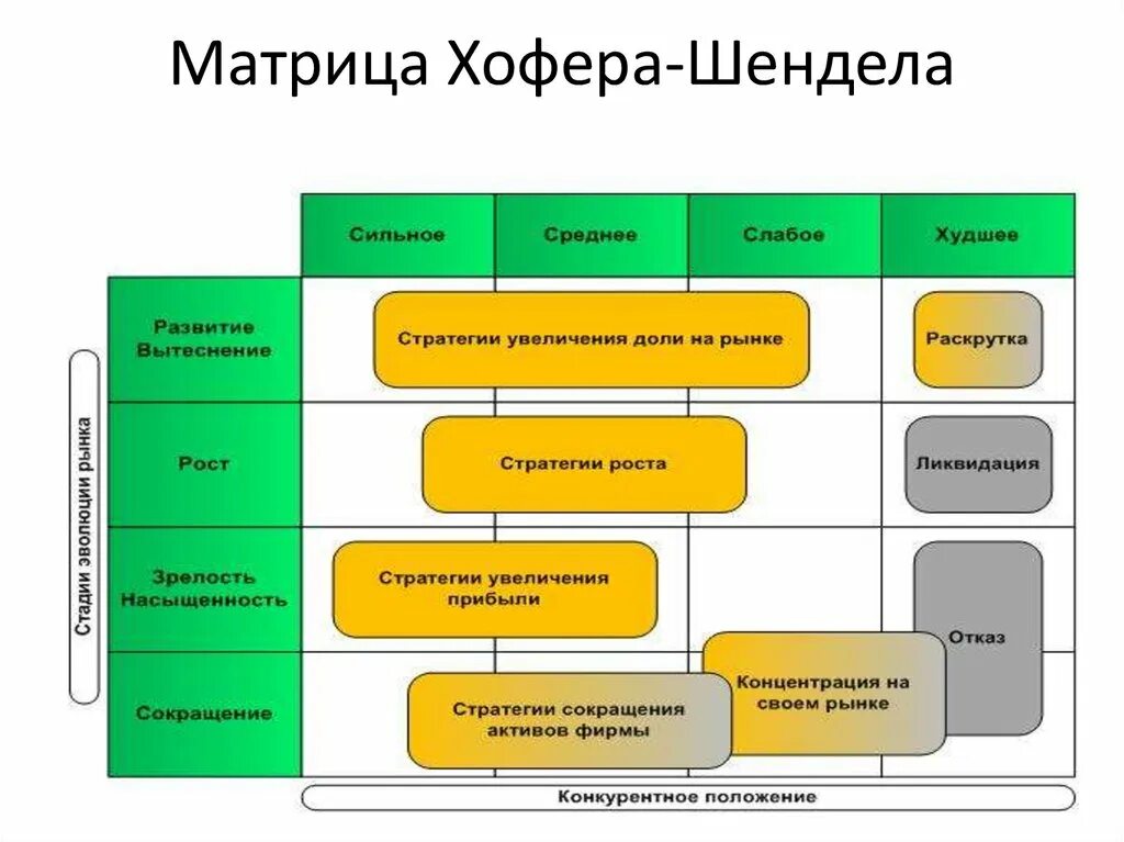 Анализ модели развития. Хофера Шенделя. Хоффера Шенделя модель стратегии. Модель Хофера-Шенделя суть. Матрица Хофера.