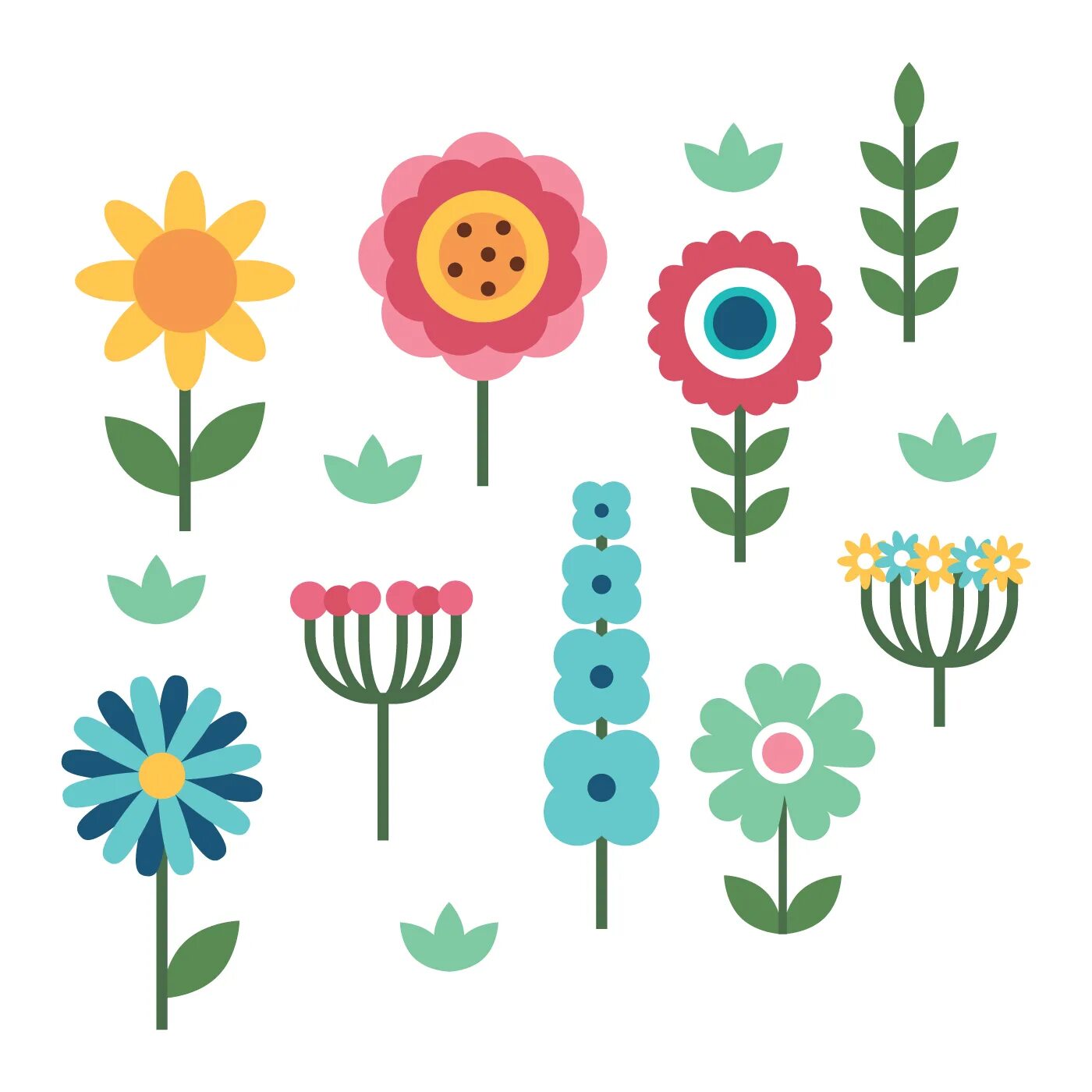 Flat flower. Цветы flat. цветы плоский дизайн. цветочки плоские. маленькие цветные цветочки vector.