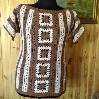 Туника квадратами крючок