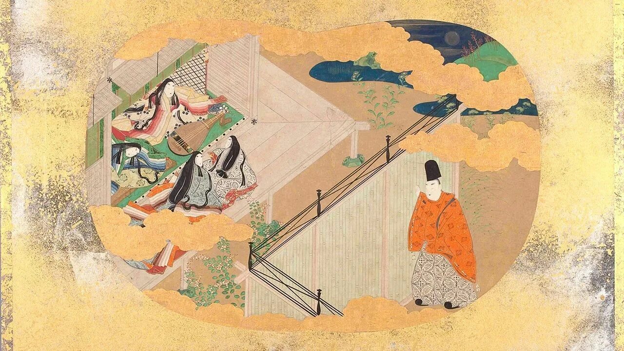 Heian легенды re written. Эпоха Хэйан в Японии. Период Хэйан в Японии живопись. Период Хэйан повесть о Гэндзи. Период Нара и Хэйан.