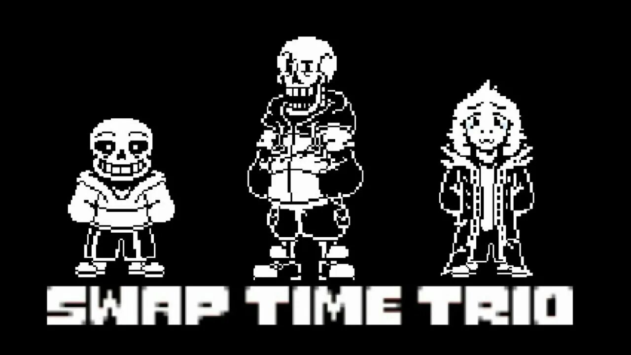 Time trio. Свап тайм трио. Undertale swap time Trio. Swap good time Trio. Свап тайм трио пиксель.