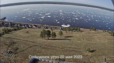 Ледоход на лене в 2024г
