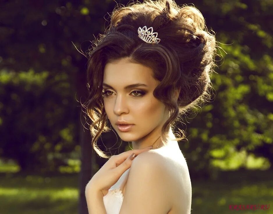 Красивые свадебные прически на длинные волосы Wedding hair and makeup, Unique we