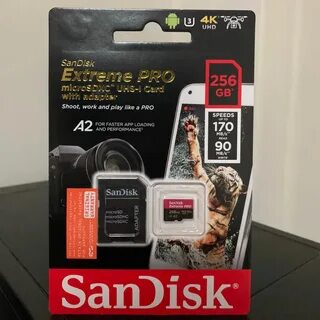 Карта памяти sandisk extreme 256