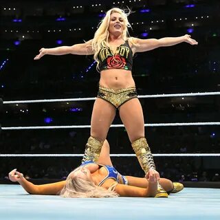 Mandy Rose and Charlotte`s Legs in Tights/Pantyhose 