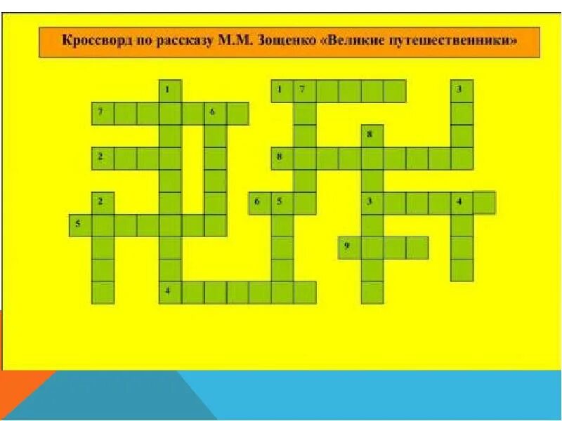 Тест по рассказу путешественники 3 класс. Кроссворд Великие путешественники. Кроссворд по великим путешественникам. Кроссворд на тему путешественники. Зощенко Великие путешественники кроссворд.