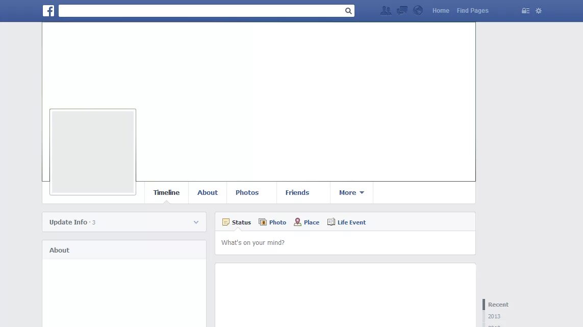 Шаблон страницы Фейсбук. Макет страницы Фейсбук. Страница в Фейсбуке шаблон. Фейсбук страничка пустая. Е page page