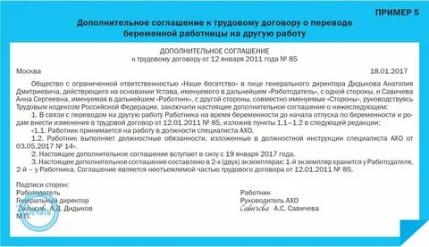 Сокращенная рабочая неделя в трудовом договоре