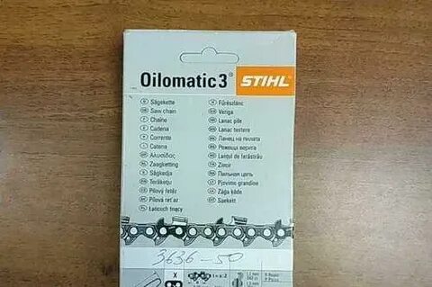 Цепи stihl размеры