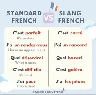 two french words are shown in the same language 
