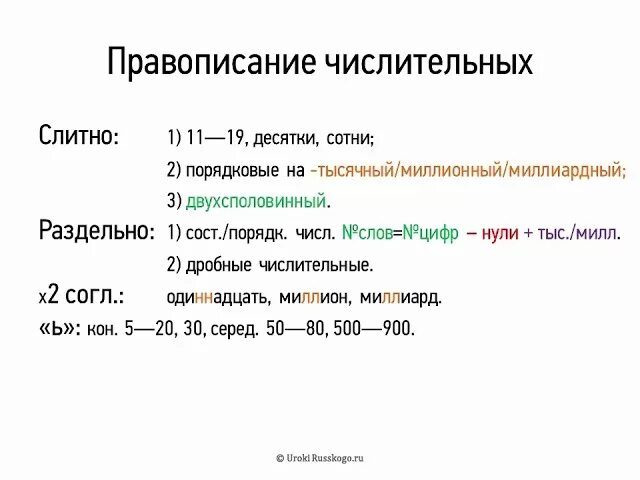 Правописание числительных таблица. Слитное и раздельное написание числительных таблица. Орфографические особенности числительных. Правописание числительных в русском языке в таблице.