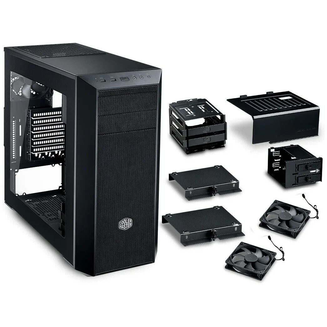 Cooler Master MASTERBOX Lite 5. MASTERBOX 5 - черный с передней панелью meshflow. Cooler Master мастербокс черный. Cooler Master MASTERBOX 5 Black. Goods master