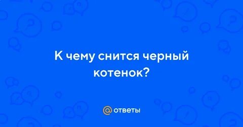 К чему снится котенок мужчине