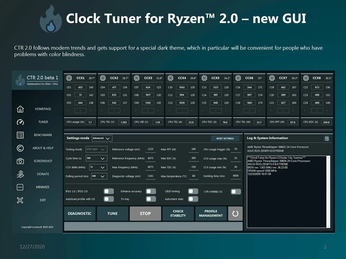 Clock Tuner for Ryzen. Clock Tuner for Ryzen 2.0. Утилита для разгона процессоров Intel.