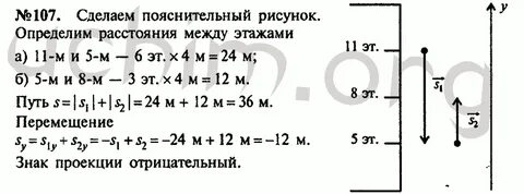 Мальчик прошел 5 м а затем поднялся