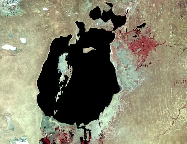 Фото карты аральского моря Файл:North Aral Sea 2000 and  Википедия