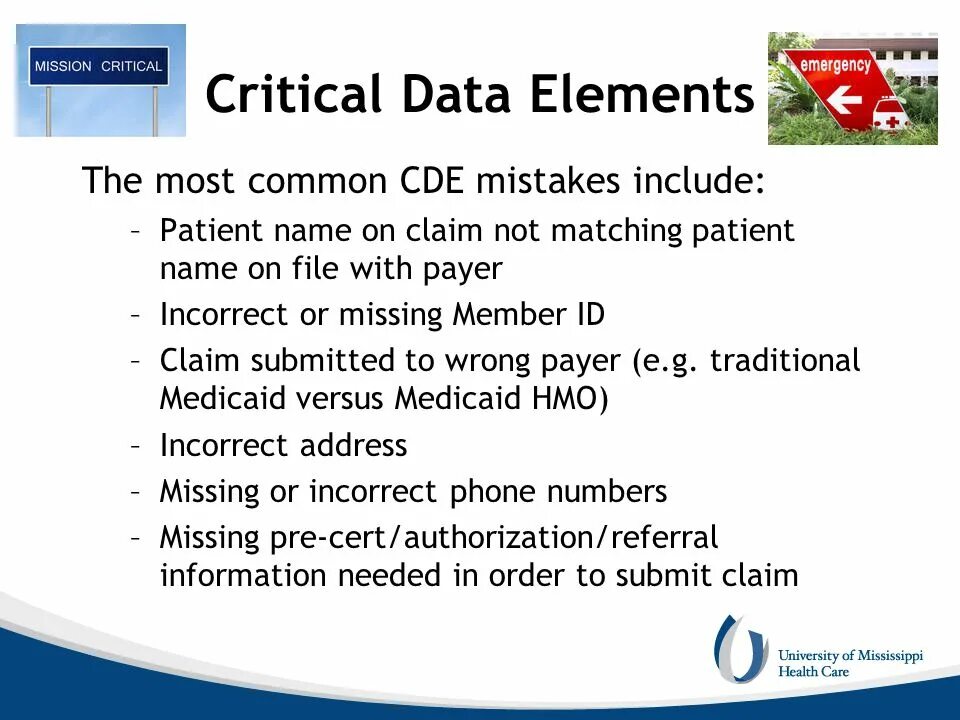 Элемент data. Critical data elements.