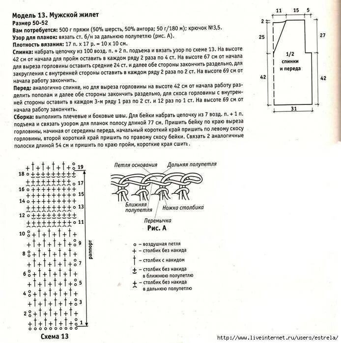 Жилет мужской схема. Вязание безрукавок для мужчин спицами схемы с описанием. Жилет мужской спицами гладь лицевая. Мужская жилетка крючком 54 размер. Выкройка вязаной безрукавки 52 размера.