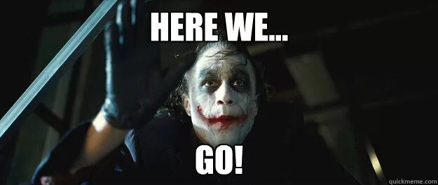 Here we go then. Here we go. we we here.
