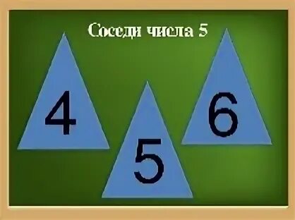 Соседи цифры 5