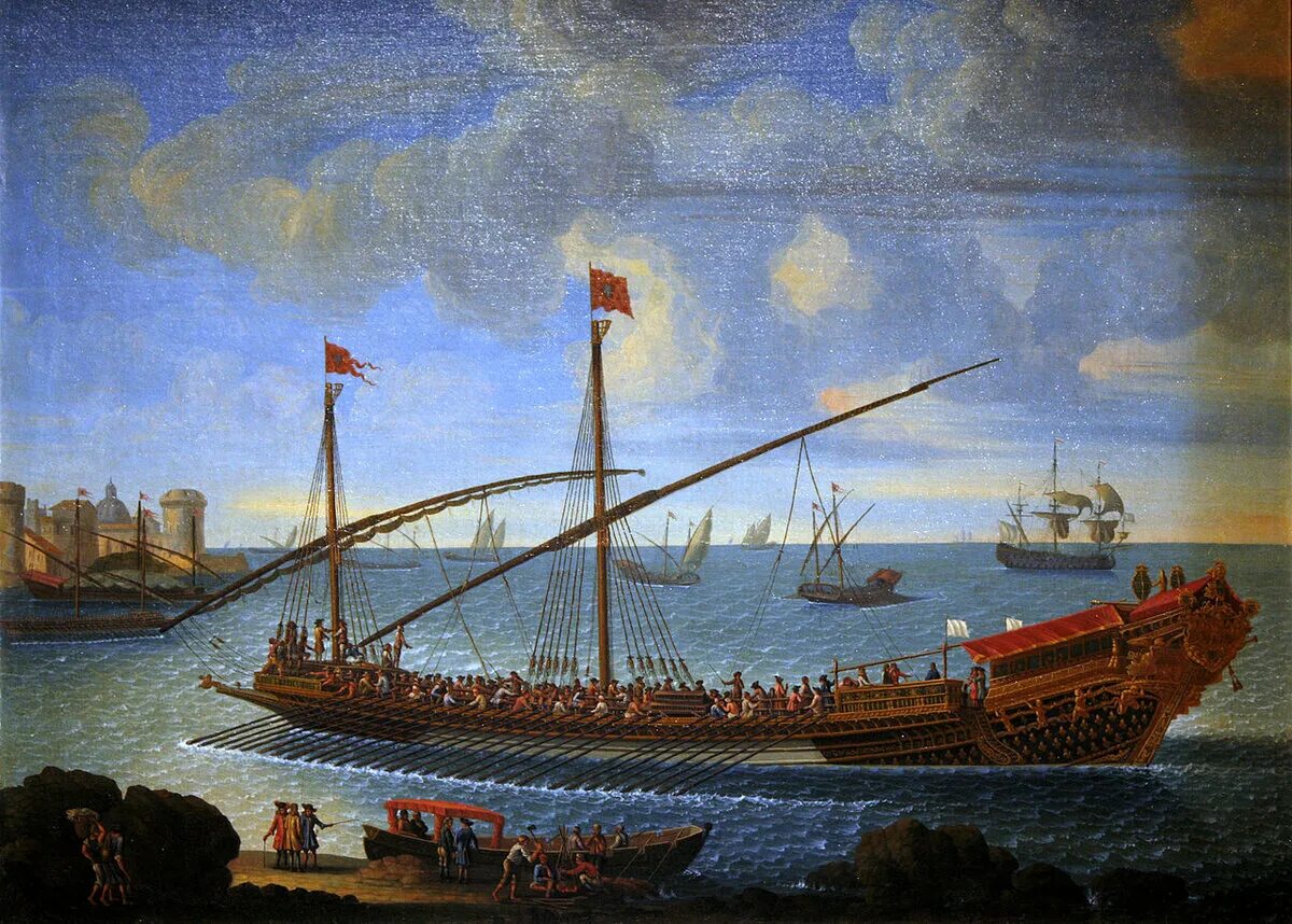 Венецианская Галера 16 века. Французская Галера ла реаль. Ла реаль Галера, 1694. Галера корабль 17 века.