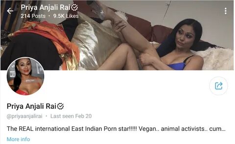 Priya Anjali Rai. 