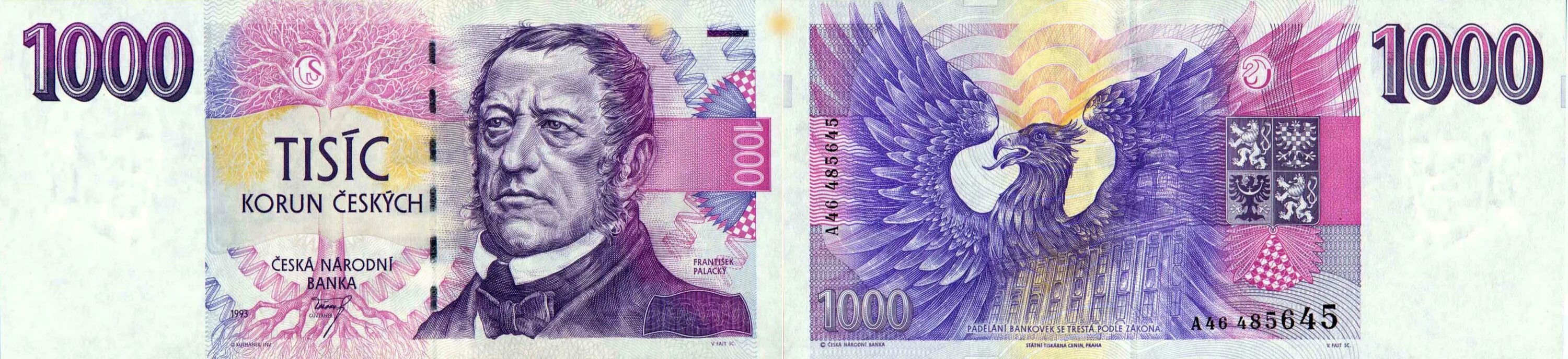 Как выглядит крона. 1000 чешских крон. купюры чехии. чешская крона. валюта чехии.