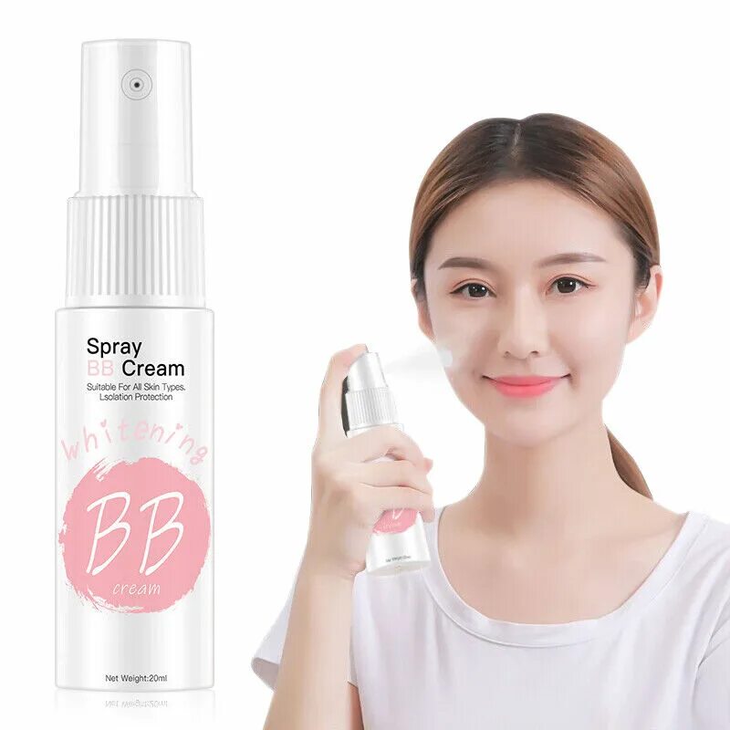 Увлажняющий крем для макияжа. BB спрей отбеливающий. Spray BB Cream Whitening. Spray BB Cream 20ml. Отбеливающий спрей Корея.