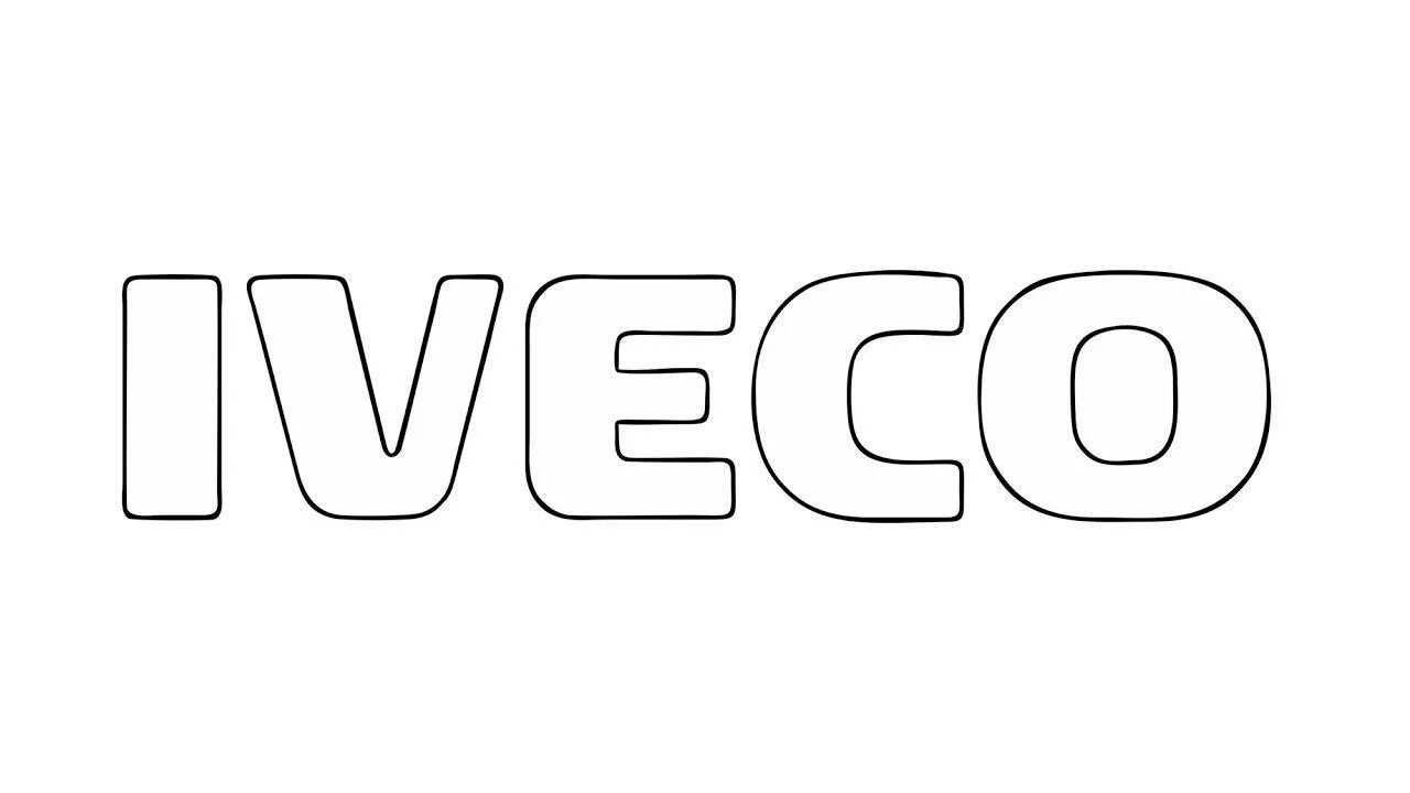 Не раскрашенный альбом как пишется. Ивеко вектор. Ивеко лого. Iveco надпись. Ивеко раскраска.