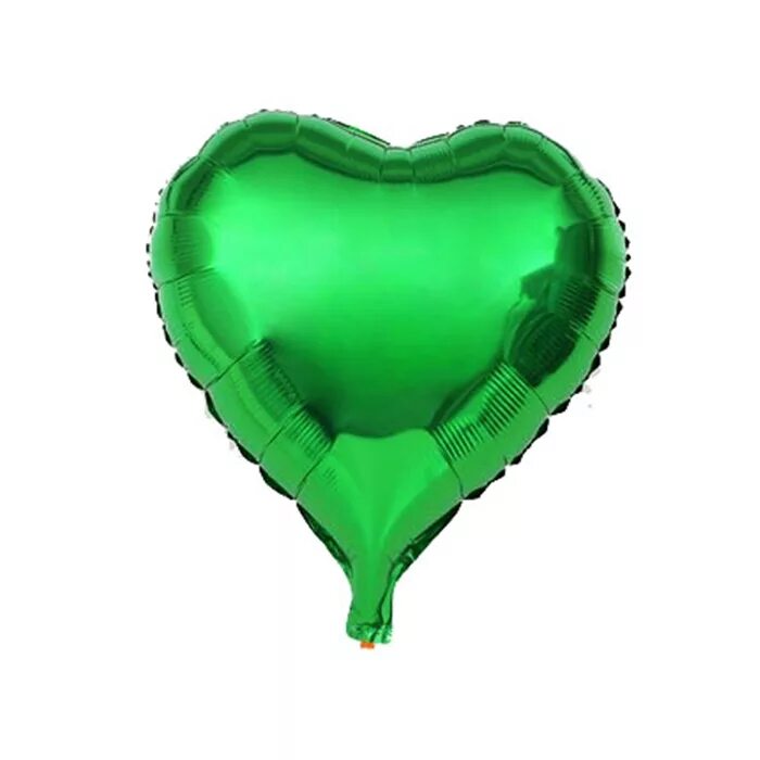 Шар (18"/46 см) сердце, зеленый, 1 шт.. Зеленый шарик. Воздушный шар «сердце». Шар фольгированный. Сердце.