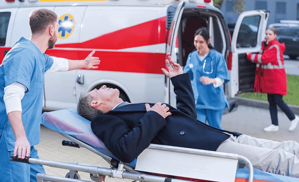 Injured man