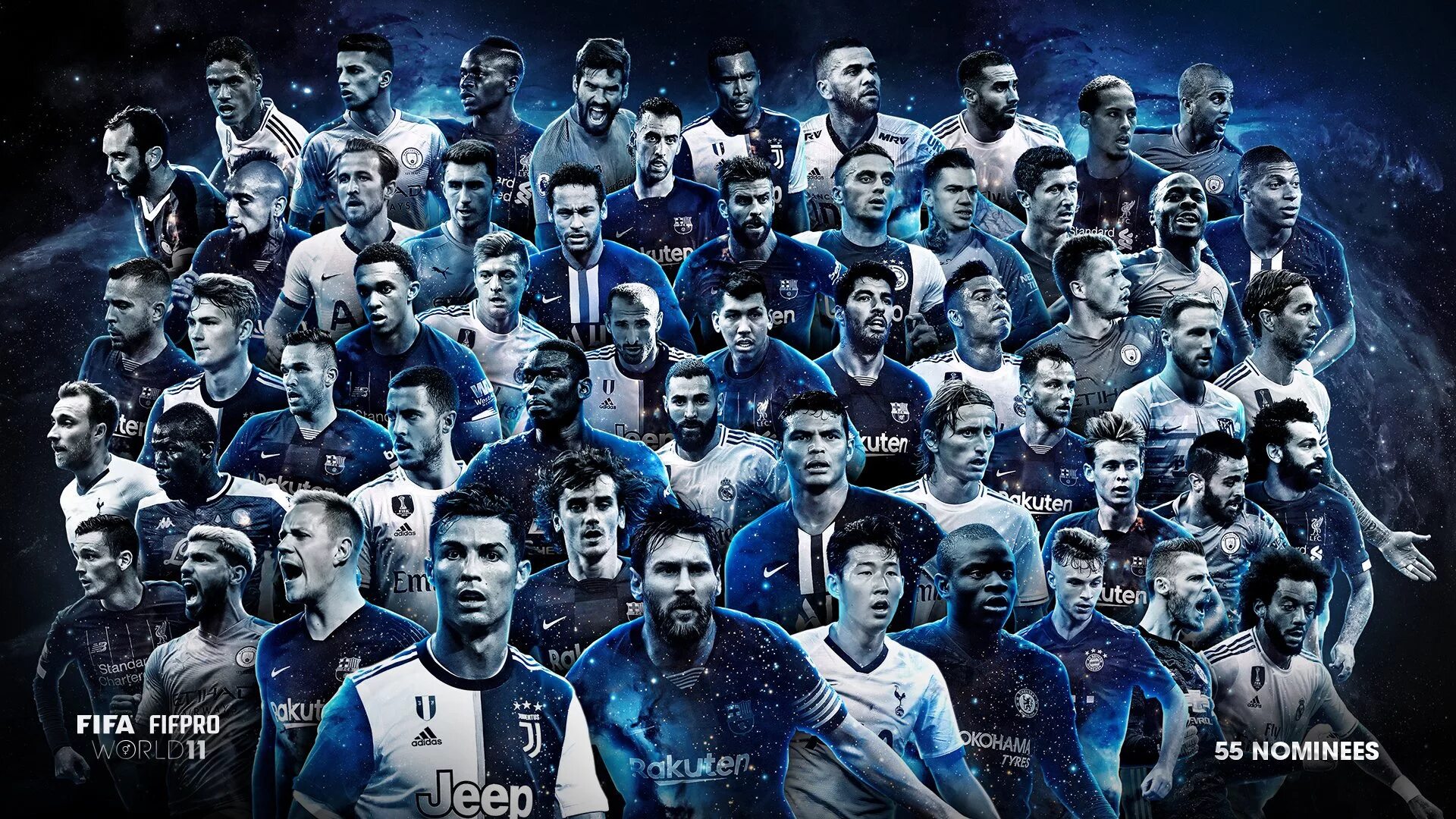 FIFA FIFPRO World XI. Популярные футболисты. Звезды футбола. Футбольные игроки.