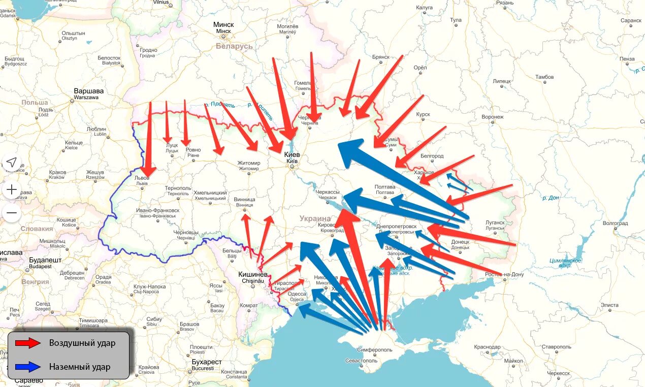 Карта наступления Росси на Украину. Карта плана атаки России на Украину. План наступления РФ на Украину. Вторжение России в Украину карта. Направление ударов всу