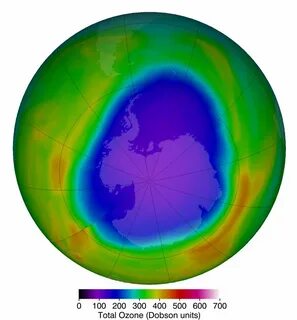 The hole in the ozone layer