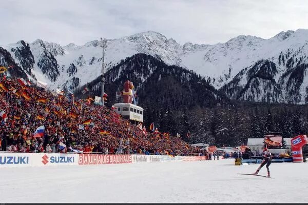 Мецца ди меццакорона. Каррарские каменоломни. Luara biathlon stadium. Каррарезе зюдтироль. Антхольц стадион биатлон.