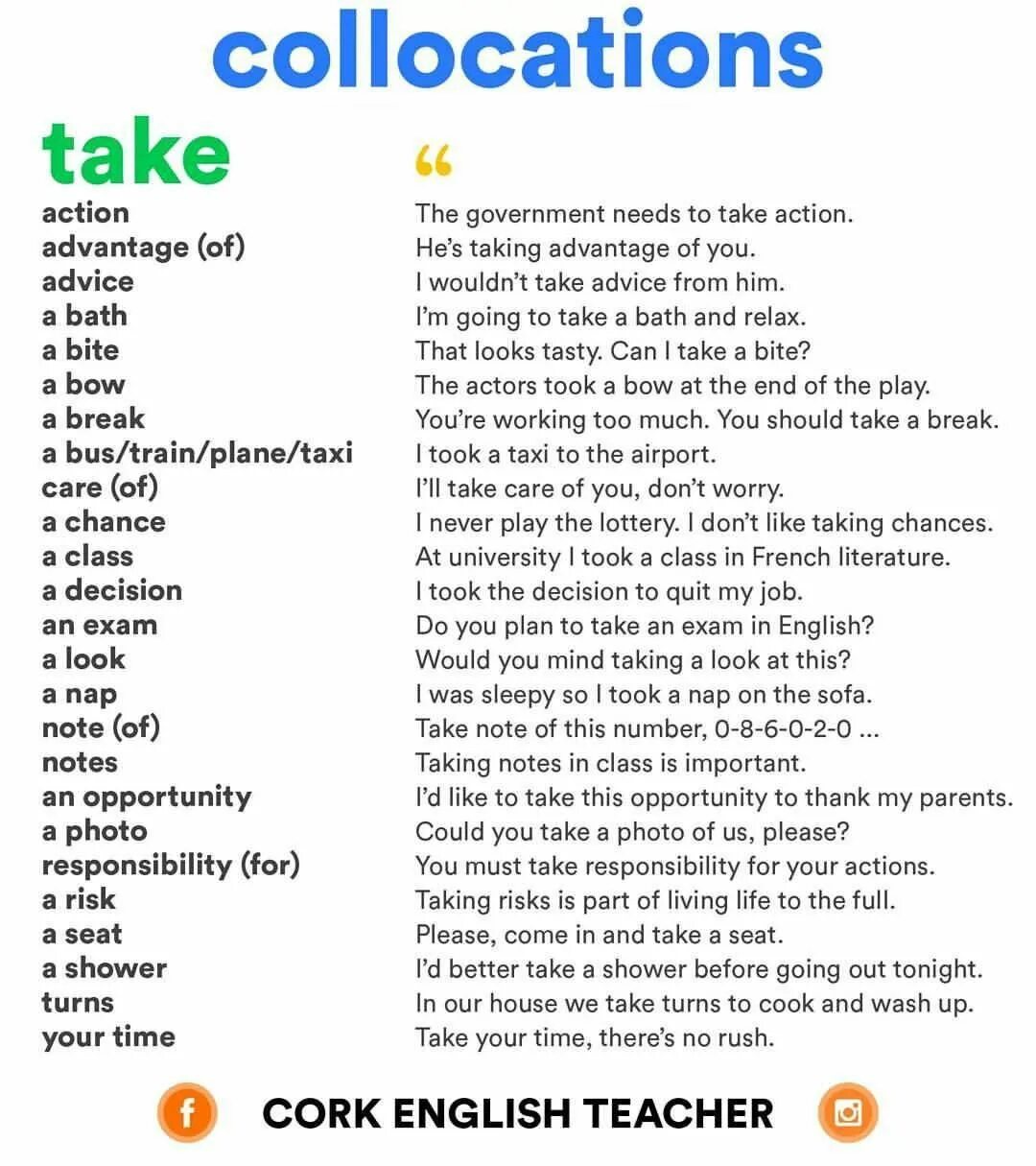 Took him перевод. Устойчивые выражения с take. Collocations в английском. Collocations with take. Фразы с глаголом take.