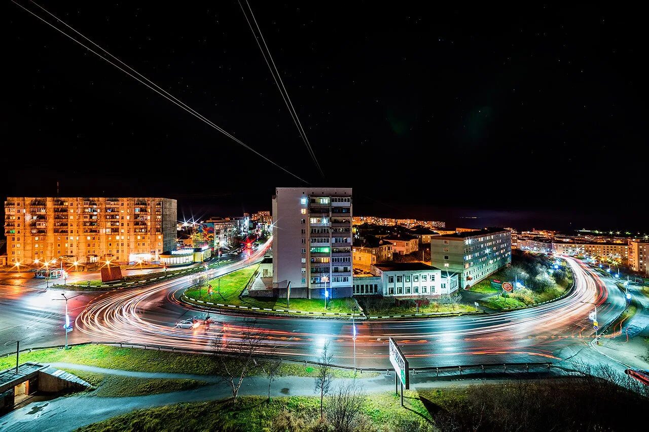 Североморск. Ночной Североморск. Североморск лето. Североморск Сити.