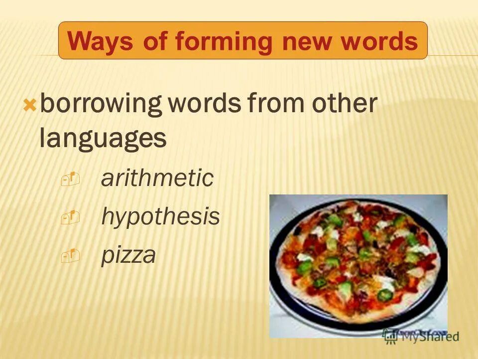 Form new words. Forming new words. to cut a long story short.