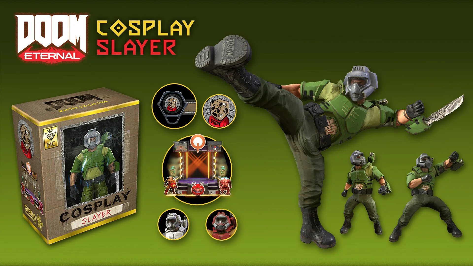 Doom collection. Doom Eternal Cosplay Slayer. Doom Eternal - Cosplay Slayer Master collection Cosmetic Pack. Косплей Doom Slayer. Doom Slayers collection.